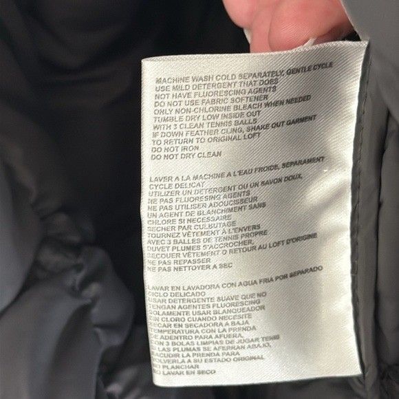 Michael Kors Quilted Packable Down Jacket Black Hooded Puffer Women’s Small - Picture 5 of 11